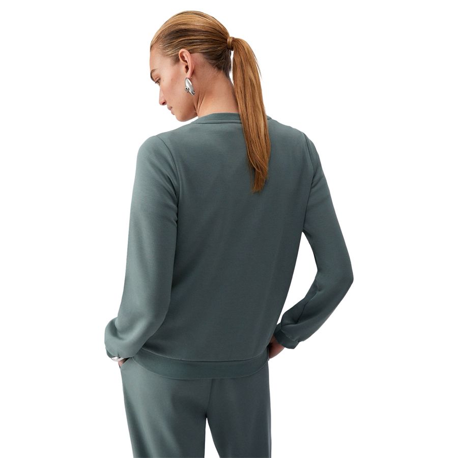 Felpa in scuba con logo da donna Liu Jo | TA6078JS86976009